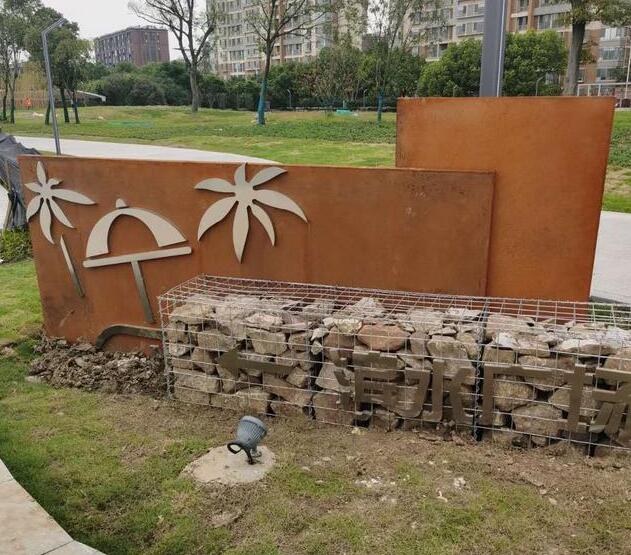重庆锈钢板挡土墙